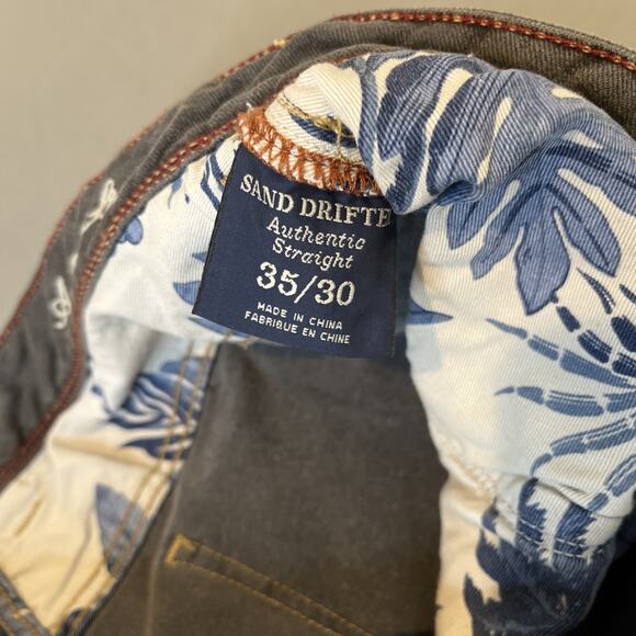 Tommy Bahama Sand Drifter Authentic Straight Jeans Men's Size 35 X 28 Gray - Picture 6 of 14